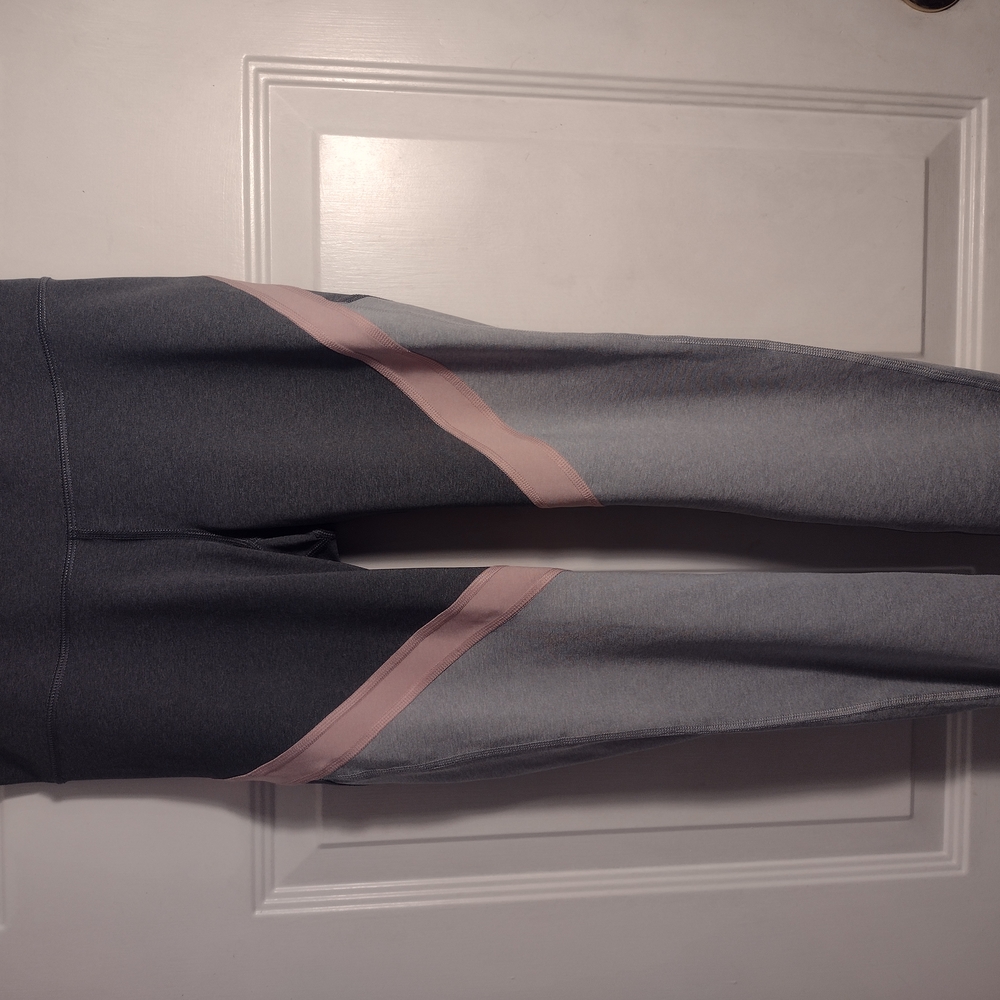 Athletic Leggings with Pink Accents